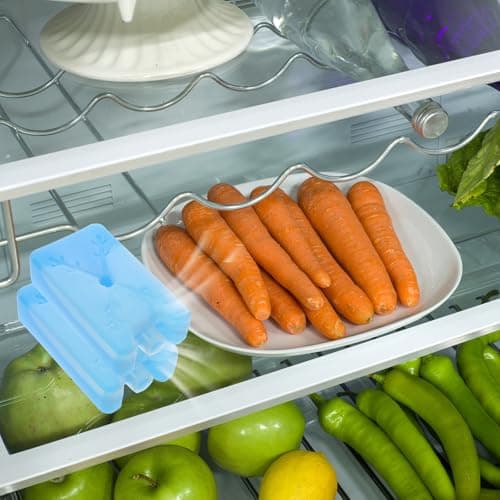 4pcs Cool Ice Box Reusable Ice Pack for Food Storage, Blue Rubber — view 5