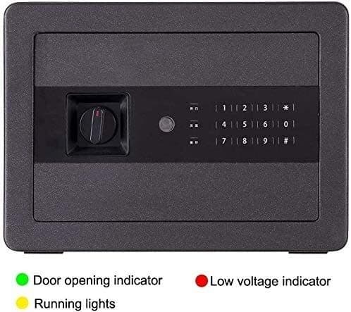 CLSDRZC Fireproof Waterproof s and Lock es, Money Electronic Steel with Keypad, 2 Manual Override Keys- Protect Money, Passports- for Home, Business or Travel for Home Offi — view 2