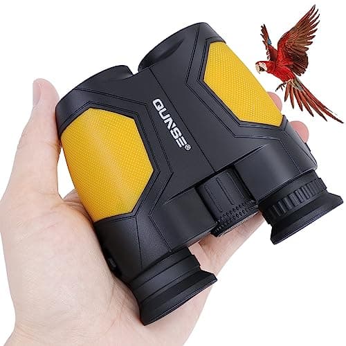 QUNSE Compact Mini Small Binoculars 12x25 for Kids and Adults