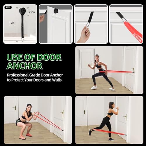 Resistance Bands for Working Out, 5 Levels Pull Up Assist Bands Set — view 4