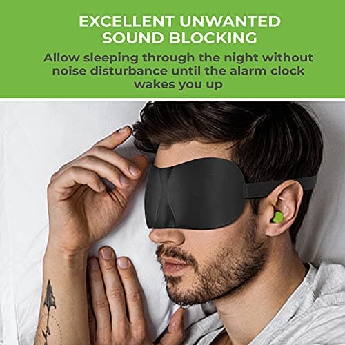 Neutron Soft Foam Ear Plugs with Travel Case - Noise Cancelling 38dB SNR - Earplugs for Sleeping, Travel, Concerts, Studying, Work, Loud Noise, Snoring - 60 Pairs - Green — view 5