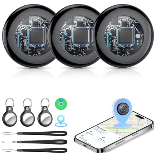 Tukio Air Tracker Tags-3 Pack [MFi Certified] for Apple Find My (iOS Only)