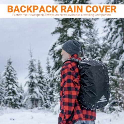 FENGZIZH Waterproof Backpack Rain Cover with Storage Bag — view 6