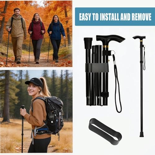 Walking Stick Accessories, 6-Pack Stick Covers and Wrist Straps — view 5