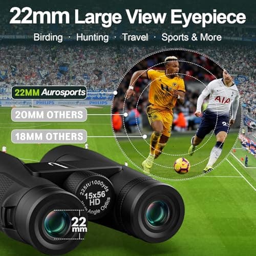 Aurosports 15x56 Binoculars for Adults High Power Back — view 4