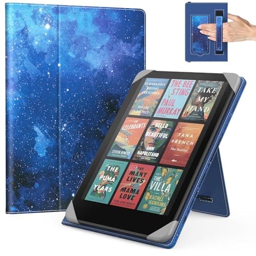 MoKo Case for 6.8,7 Inch Kindle Paperwhite eReaders Tablets, Blue Starry