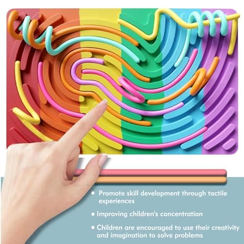 PEAPIN Silicone Sensory Activity Board Set, Sensory Fidget Toys — view 6