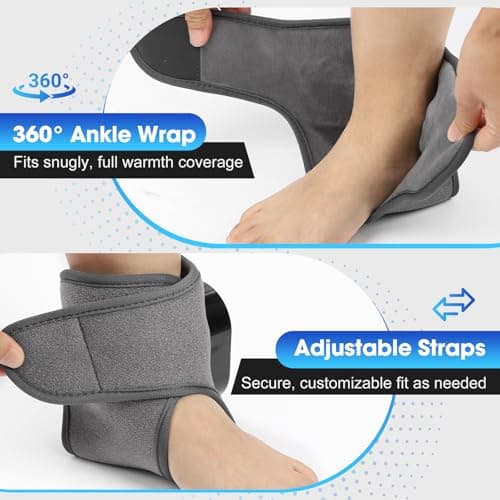 Heated Ankle Massager with Heat Vibration, Cordless Rechargeable Ankle Wrap — view 6