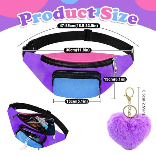 Heropen Retro Neon Bum Bag for Festival Holiday Party Daily — view 2