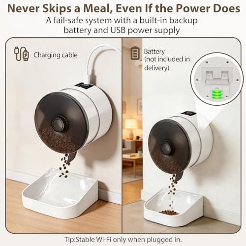 GOYJOY Automatic Cat Feeder 3.5L with WiFi and Timer — view 4