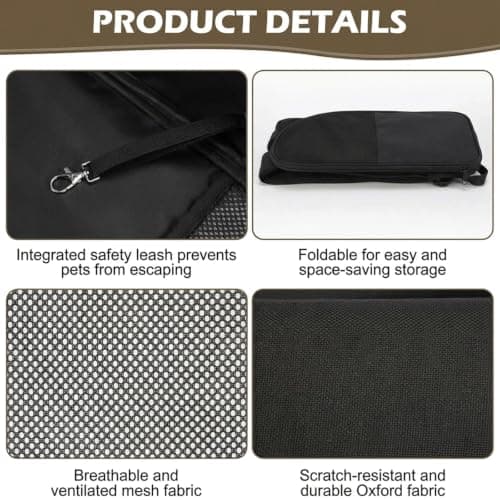 Dog/Cat Backpack for Small Pets 2-8kg Foldable Pet Backpack Pet Carrier Bag — view 6