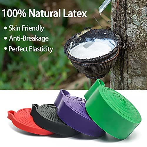 Pull Up Bands & Resistance Bands - Rubber Heavy Duty Loop Band for Men & Women Fitness - Muscle Strength Training - Assist Pull Ups & Gym Exercise (Green : 50-125bls) — view 2