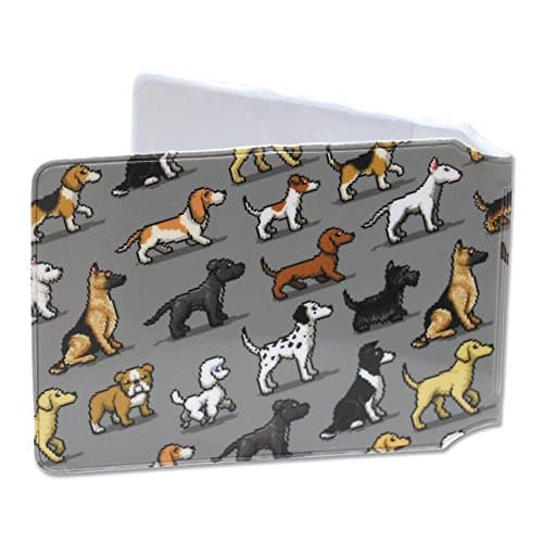 Third Castle Pixel Pooches - Doggy Oyster Card Holder, Unisex-Adults, Adults, Men, Plastic, Wallet - Card Holder, Wallet, Reusable, Grey, Cartoon Design, Fully Recyclable — view 2