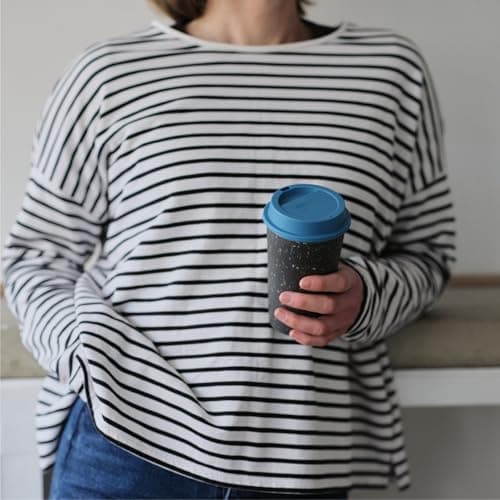 Circular & Co Reusable Now Coffee Cup - 12oz/340ml - Insulated, Sustainable & Recyclable - Coffee Travel Mug - Snap Fit Lid - Medium Drink - BPA Free - Dishwasher Safe — view 2