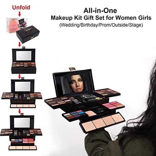 All in One Full Makeup Kit, Makeup Gift Sets for Women, Make Up Set for Teenage Girls with Foundation, Eyeshadow, Lipstick, Eyeliner - Complete Cosmetic Gift Set for Beginners and Professionals — view 6