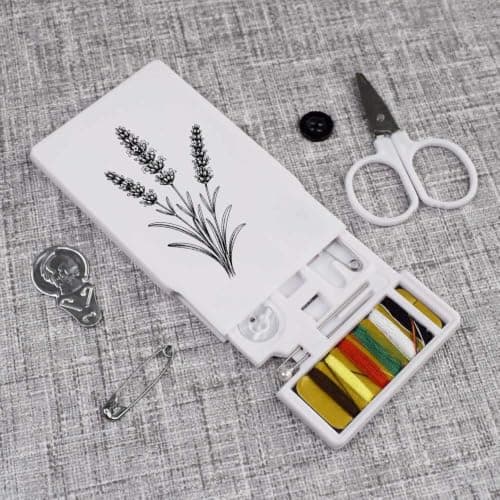 Azeeda 'Lavender' Mini Travel Sewing Kit (SE00049626) — view 2