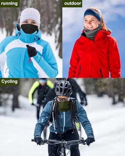 BBTO 3 Pack Winter Fleece Neck Warmer Gaiter Windproof Thermal — view 6