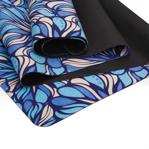MicaYoung Travel Non Slip Foldable Suede Yoga Mat 1.5mm with Bag, Sweat Absorbent Exercise Mat for Hot Yoga Pilates Home Gym Outdoor Workout,Lightweigh 72"L x 24"W, 3 lbs — view 4
