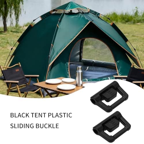 ApexPine 10 Pcs POM Tent‑Pole Hooks Clips for Light‑Weight Camping Hanging — view 3