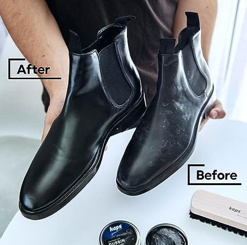 Kaps Dubbin for Leather Boots - Wax Waterproofer and Conditioner for Walking Hiking and Work Shoes, Nourishes Softens Smooth Leather (Middle Brown - 50ml) — view 3