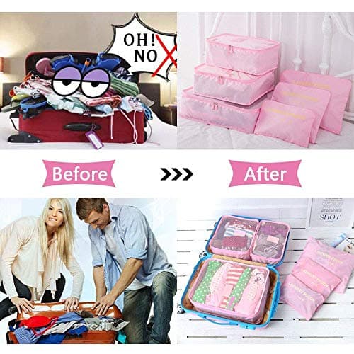 Vicloon Multifunction Packing Cubes - 8 PCS Organizer Packing Bags for Suitcase, Travel Essentials with Shoe Bag — view 5