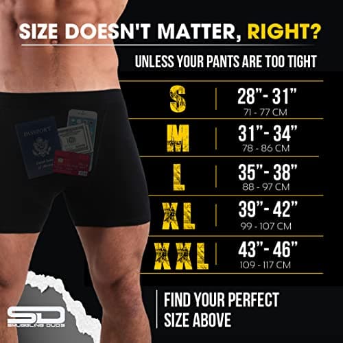 Smuggling Duds Boxer Brief Shorts - Anti Theft, Pickpocket Proof, Travel Pocket Underwear — view 6