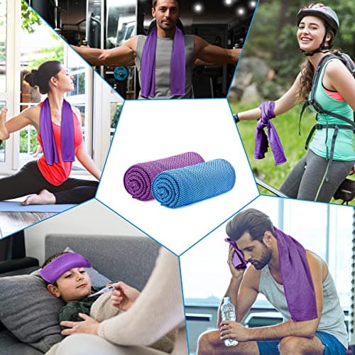 Sukeen Cooling Towel, 40"x12" Cooling Towels for Men Women, Quick Dry Ice Towel for Outdoor Work, Gym, Camping, Travel, Sweat, Yoga, Sports, Fitness — view 6