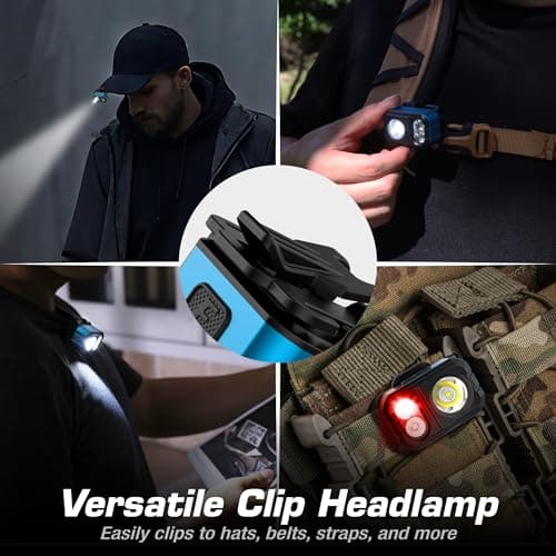 EverBrite Rechargeable LED Head Torch, Blue — view 5