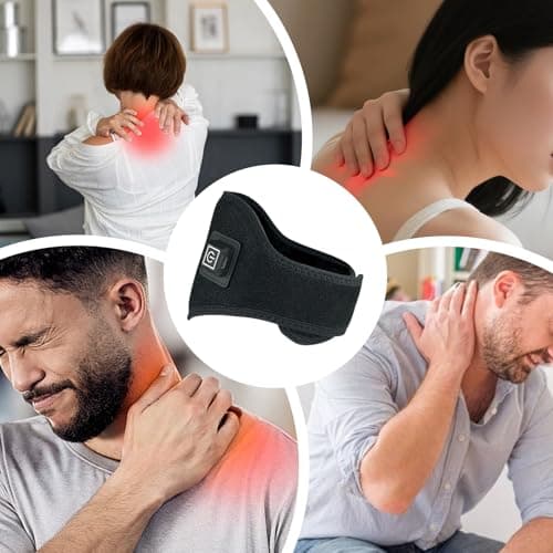 Electric Neck Heating Pad, Wearable 3 Mode Warmer, Heated Shoulder Wrap Cushion, Women Senior Winter Comfort Accessory, Home Office Outdoor Travel Gadget, Heat FOR Daily Use — view 3