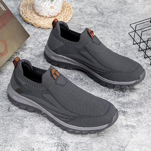 Unisex Slip On Walking Shoes Knit Running Trainers Lightweight Sneakers — view 6