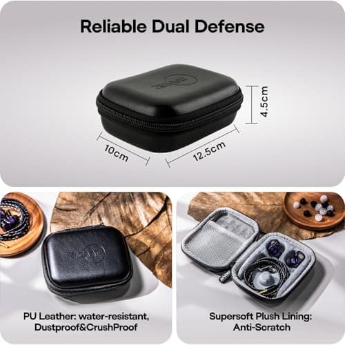 Linsoul ZiiGaat PELLEPOD Leather Earbud Case, Waterproof IEM Storage Box — view 4