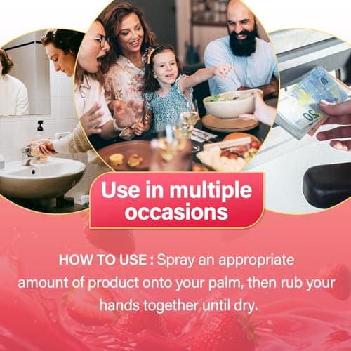 Hand Sanitiser Spray 53ml – Strawberry Hand Sanitizer Spray with Glycerin — view 6