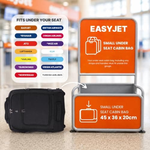 Aerolite 45x36x20cm easyJet Trolley Backpack, 2 Wheels, Business — view 3