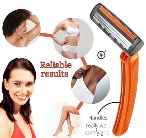 Men’s Razors (10 Pack) Triple Blade Disposable Razors for Men & Women | Manual Face Shaver for Sensitive Skin, Chrome Coated Sharp Blades for Smooth Shaving & Hair Removal — view 4