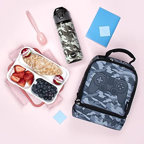 fringoo - Camo Gamepad - BPA Free Water Bottles - Pink Straw Water Bottle - Reusable Water Bottle - 600ml / 20 Oz — view 5