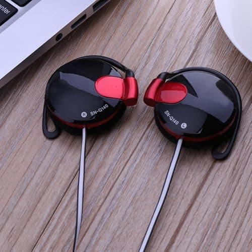 syayw Clip Type Earphones Wired - 3.5mm Ear Hook Fitness Earbuds For — view 3
