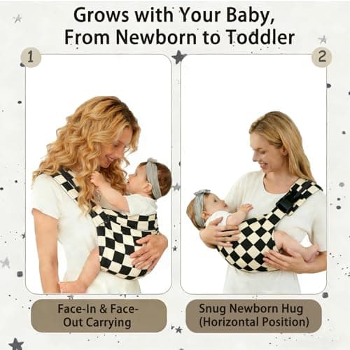 Baby Sling Carrier, Adjustable Front & Back, Comfortable — view 5