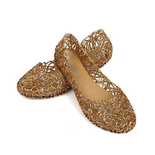 MOTIVE LIFE Vamp Net Soft Women's Slip-On Sandals,Gold,4 UK — view 4