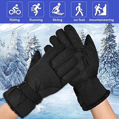 Eclove Ski Gloves, Extreme Waterproof Gloves, Winter Warm Snow Glove Waterproof Windproof Breathable Warm Glovers Wrist Straps Unisex, for Ski, Riding Snowboard Mountaineering Winter Outdoor Sports — view 2
