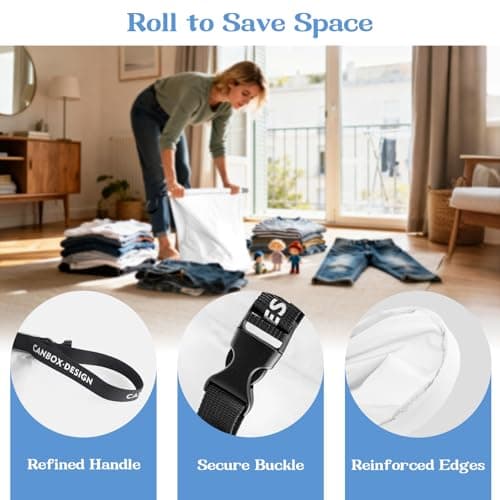 CANBOX Travel Laundry Bags, 2 Pcs Waterproof Wet Dry Separation Bags — view 5