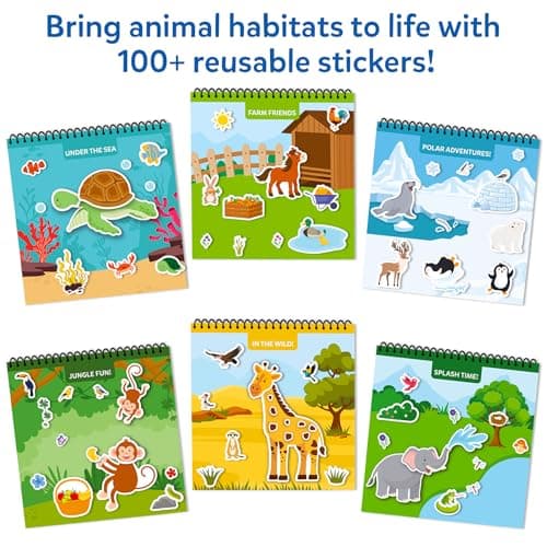 Skillmatics Peelies – Animals, Reusable Stickers, Travel Toy, Gift for Kids — view 4