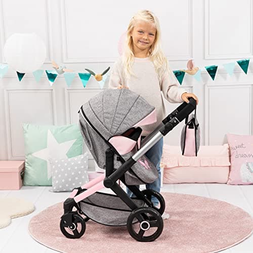 Bayer Baby Dolls Pram XEO, Convertible Doll Pushchair, 46cm Dolls — view 2