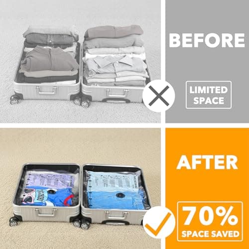 SpaceAid Vacuum Bags for Travel with Cordless Electric Pump, 21 Pack — view 3