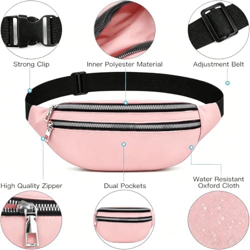 Bum Bag Waist Fanny Pack, Ladies Waterproof BumBag,Travel Waist Pack — view 5