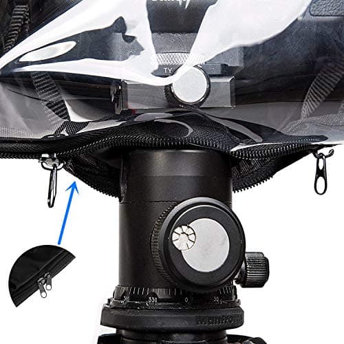 WANBY Waterproof Camera Rain Cover Soft Black Camera Rain Lens Covers — view 6