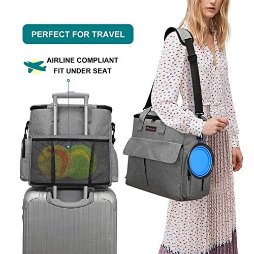Airline Approved Pet Travel Bag, Weekend Tote with Multi-Pockets — view 5