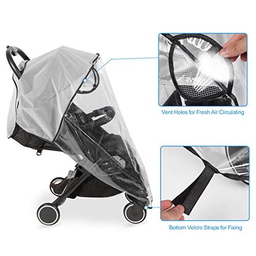 Universal Rain Cover for Pushchair, Waterproof Stroller Rain Cover — view 4