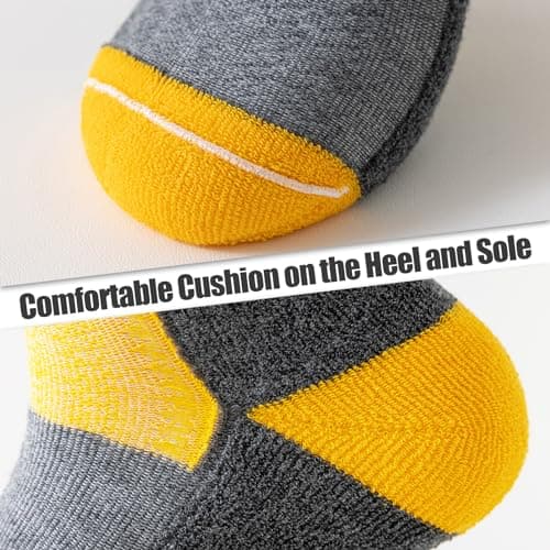 Cirorld Men's Cushioned Moisture Wicking Breathable Work Socks, 6 Pairs — view 3