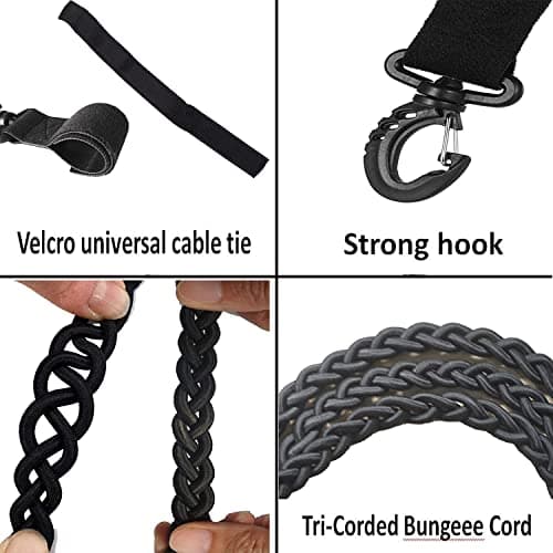 AUXPhome Tri-Braided Cord Clothes Line, Drying Rope Portable Travel Clothesline for Indoor Outdoor Laundry, Windproof Hanger Camping & Home Use - No hook needed — view 2
