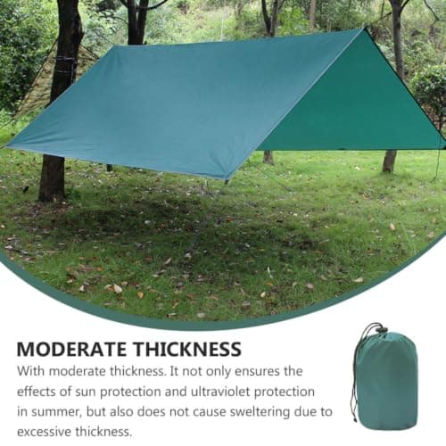 Outdoor Travel Tent Canopy for Backpackers, Oxford Fabric Green — view 5